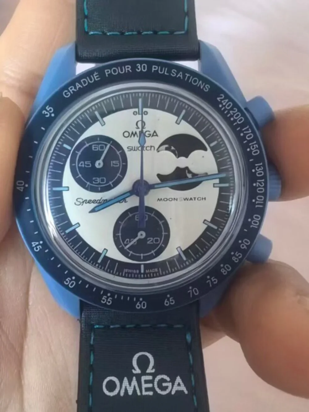 Omega x Swatch MoonSwatch Super Blue Moonphase SO33N700